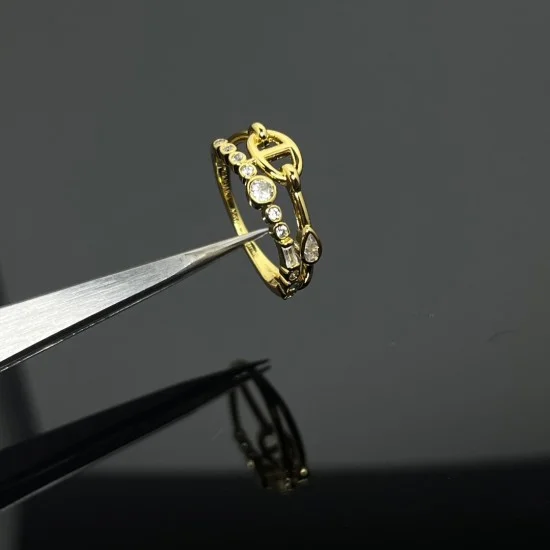 （HERMES）Chaine d'ancre Chaos ring PM Chaine d'ancre Chaos ring, small model | Hermès USA